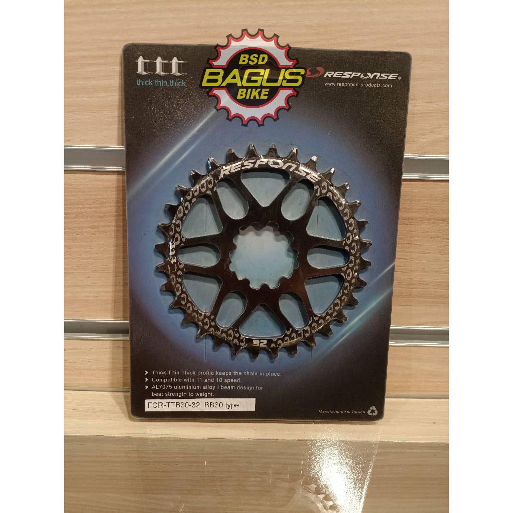 Response Chainring A FCR-TTB30-32T, BB30 direct mount, 10/11SP, THICK-THIN-THICK,grey
