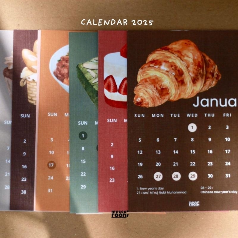 

Kalender Tempel Cafe 2025 size A6 - Free Sticker Dots