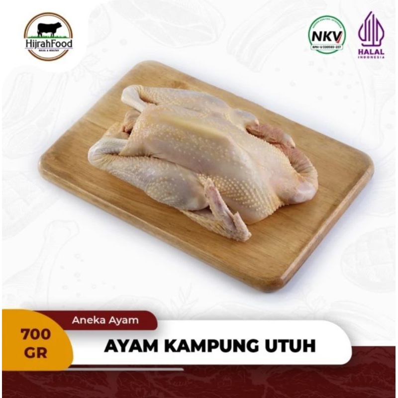 

Ayam kampung asli kampung utuh ukuran 650-700 Berkwalitas