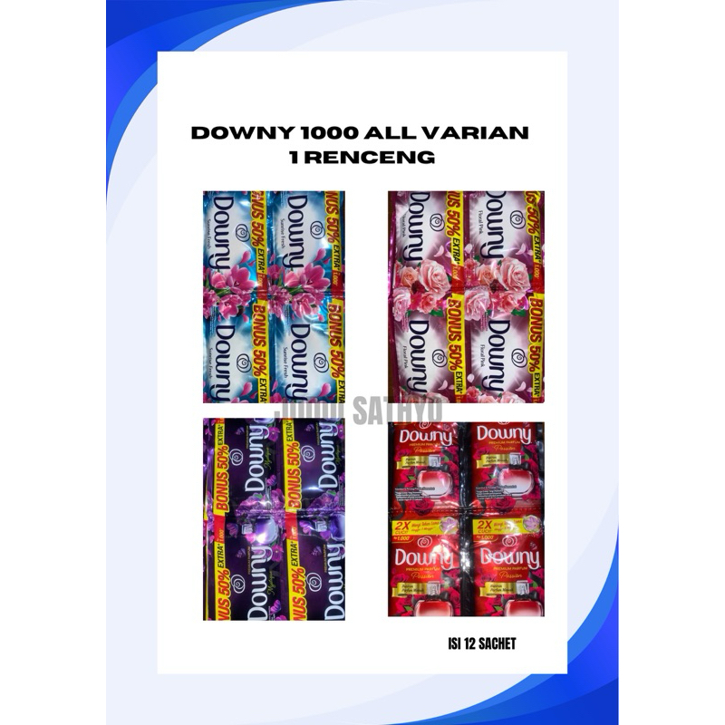 DOWNY 1000 1 RENCENG ISI 12 PCS