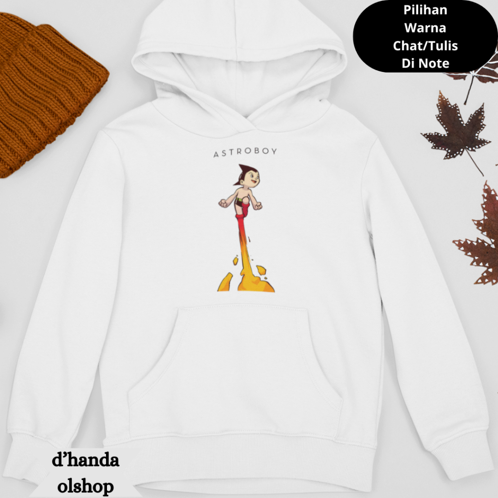 Sweater Hoodie Anak Cotton Everyday Anime Astroboy 1 | Usia 4-15 Tahun