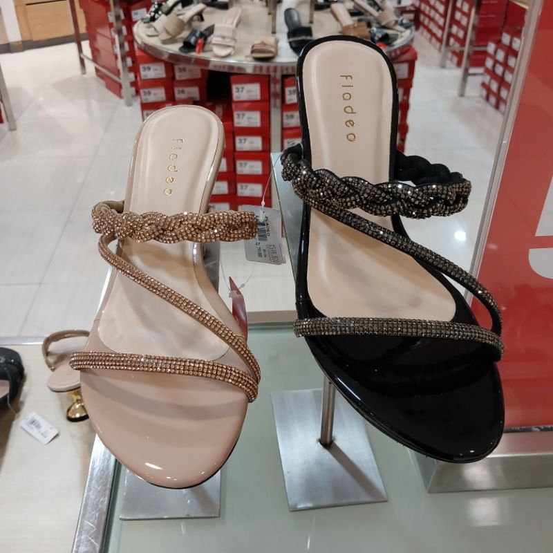 sandal wanita pesta heels 5cm FLADEO ori