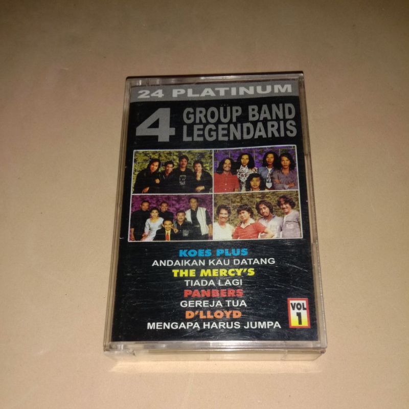 kaset 24 platinum 4 group band legendaris vol.1
