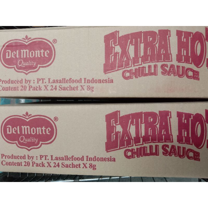 

Saus Del Monte sachet Extra Hot 1 Karton isi 20 pack EXP NOV 2025