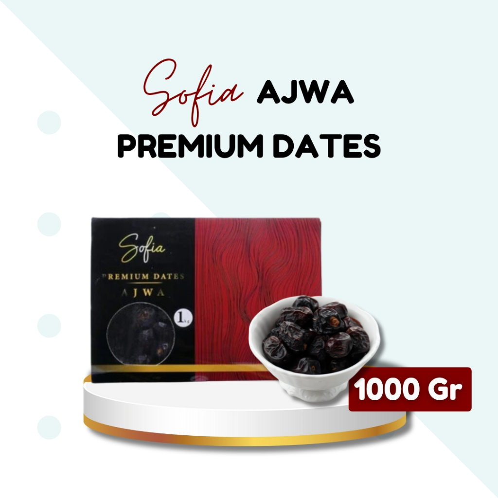 

Kurma Ajwa Sofia 1kg Premium | Ajwah Asli - Original