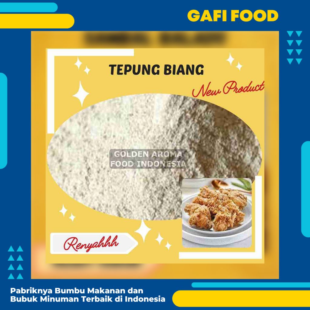 

Jual Tepung Biang Fried Chicken dan Marinasi 1Kg, Biang Tepung Fried Chicken Original Crispy Premium