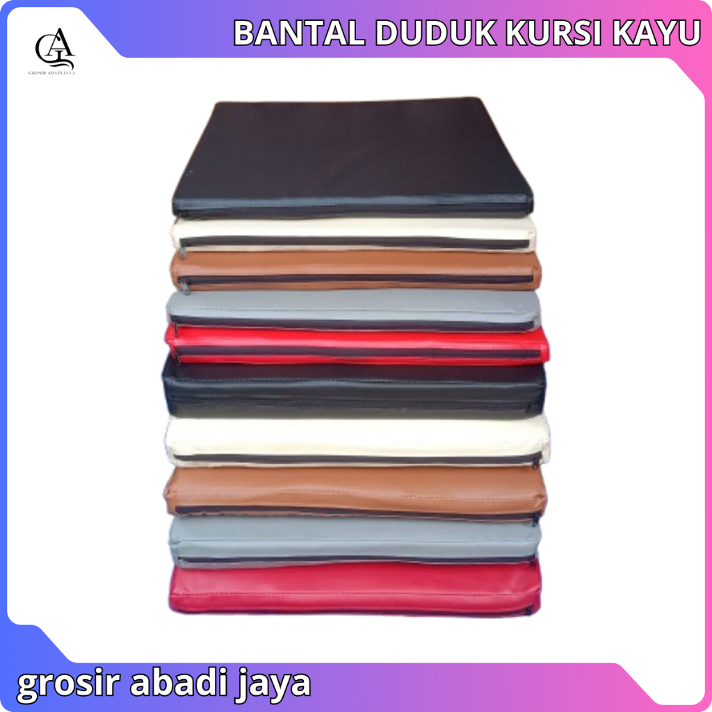 Bantal Duduk Kursi Kayu Jati Jok Sofa Kulit Sintetis
