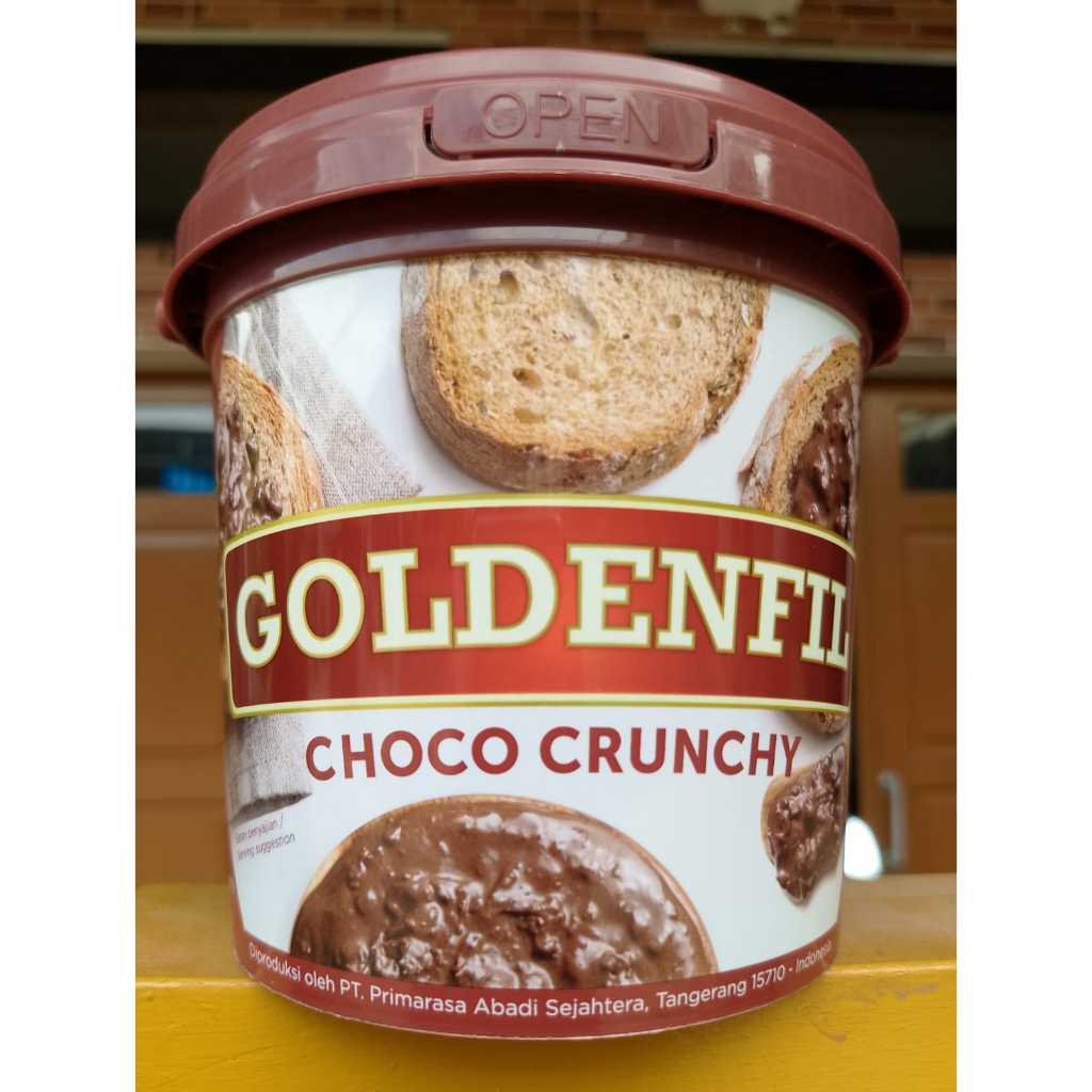 

Goldenfil Choco Crunchy 1 KG (SELAI COKLAT ROTI)