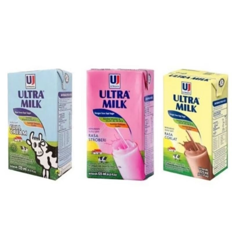 

Ultra milk ukuran 125ML isi 40 pcs