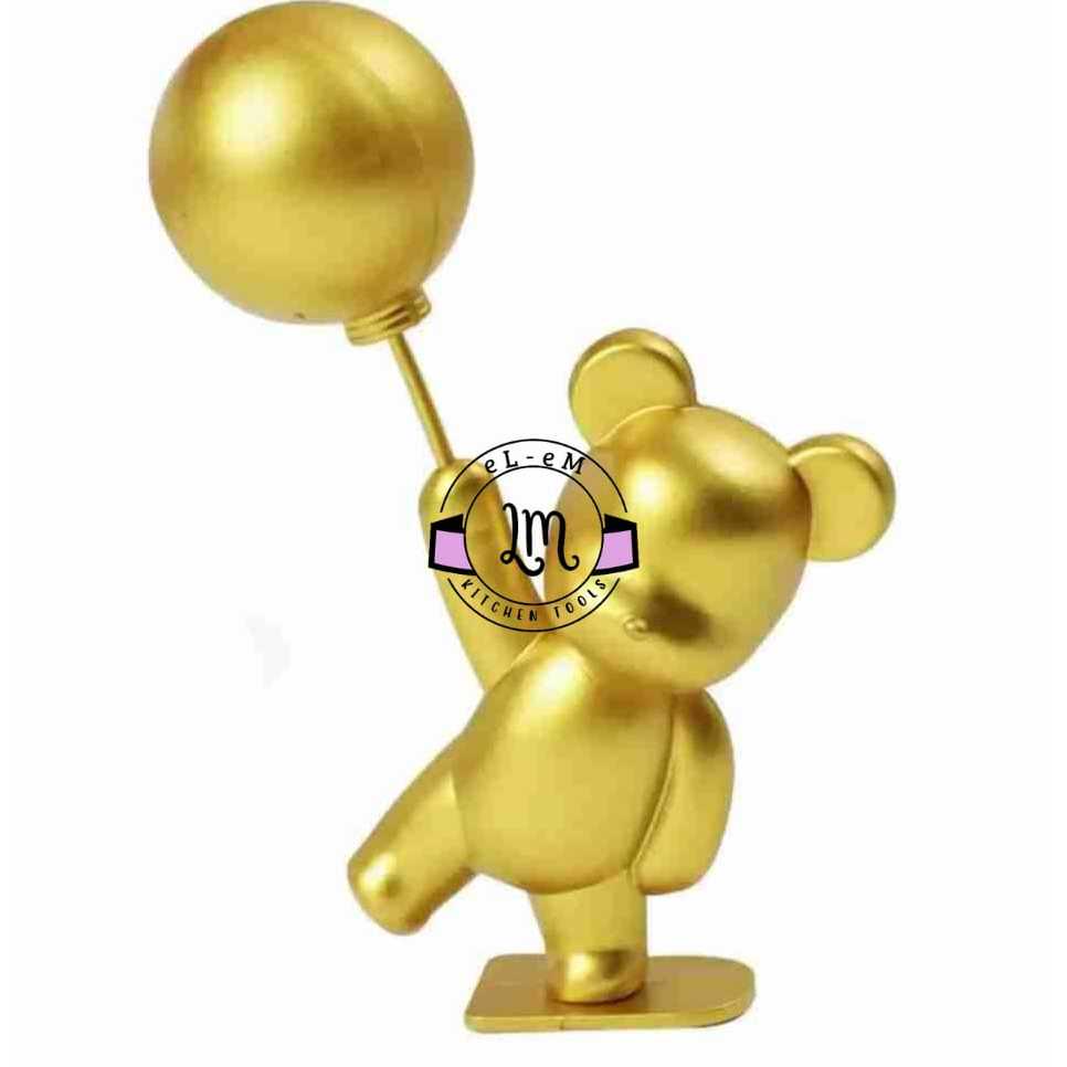 TOPPER BERUANG BALON HIASAN KUE ULANG TAHUN