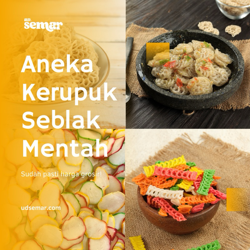 

[5 KG] HARGA GROSIR KERUPUK SEBLAK MENTAH