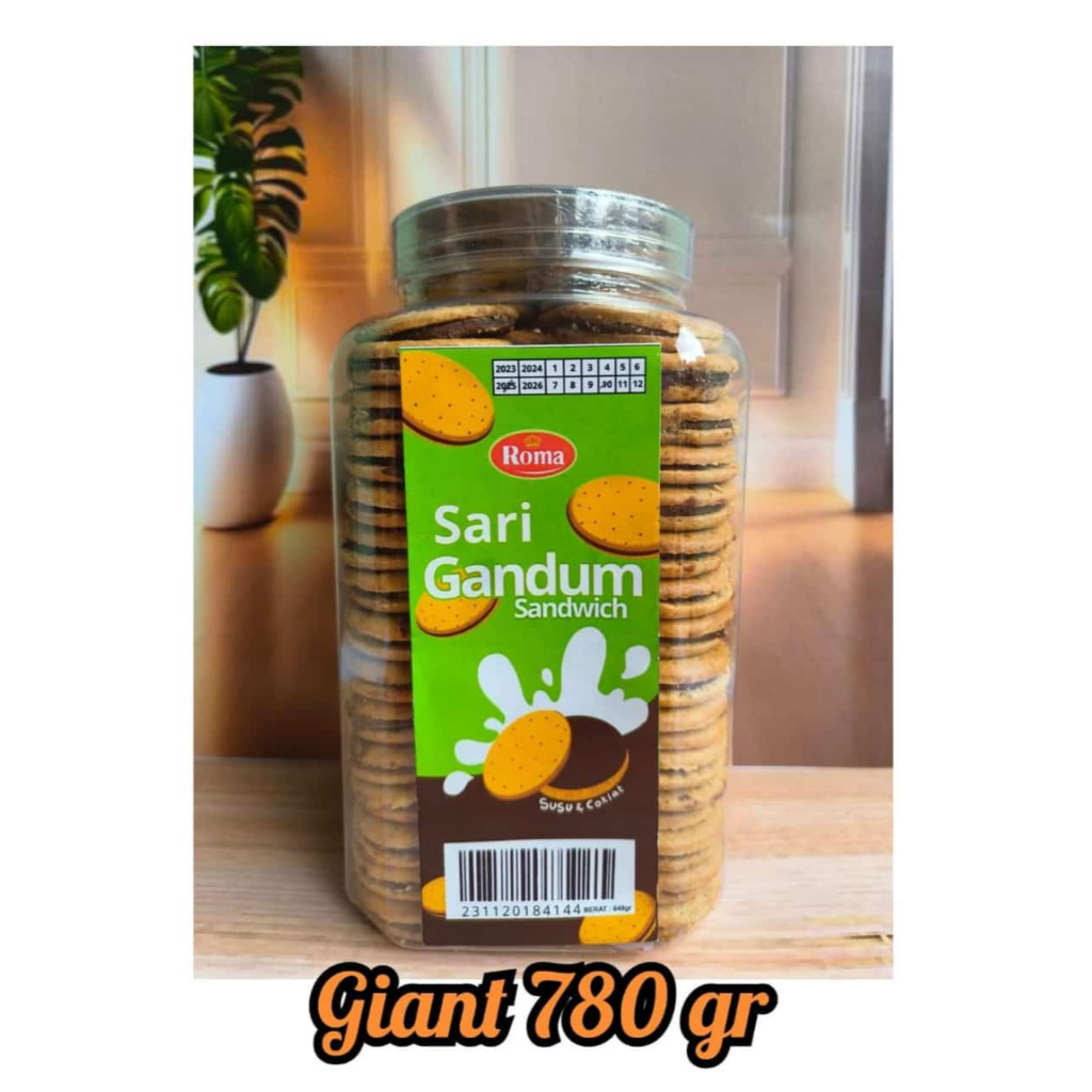 

Roma Sari Gandum Sandwich Coklat 780 gr
