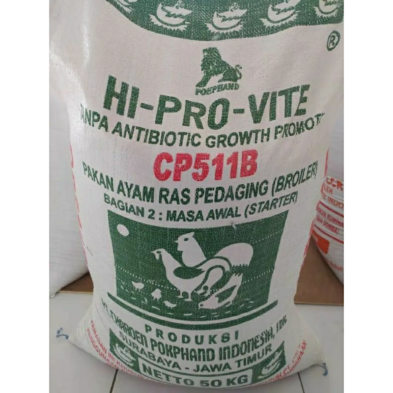 PAKAN AYAM CP511B 511 5KG PUR AYAM 511 MAKANAN AYAM HI PRO VITE