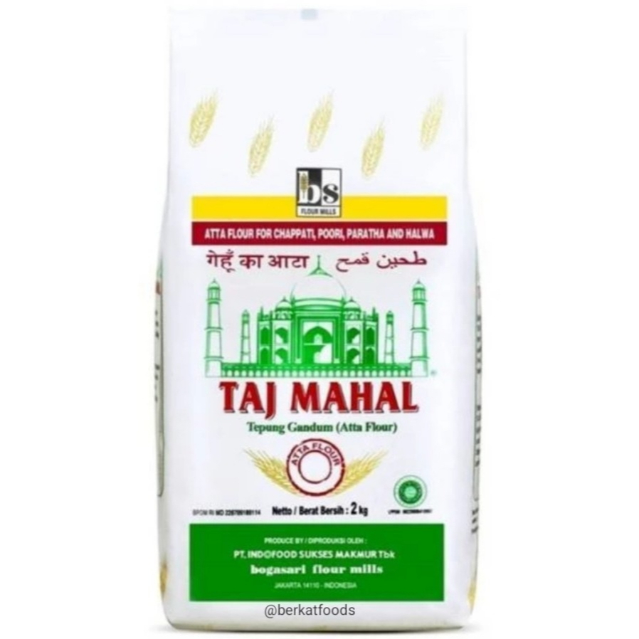 

Tepung Gandum Taj Mahal Bogasari / Wheat Flour / Atta Flour