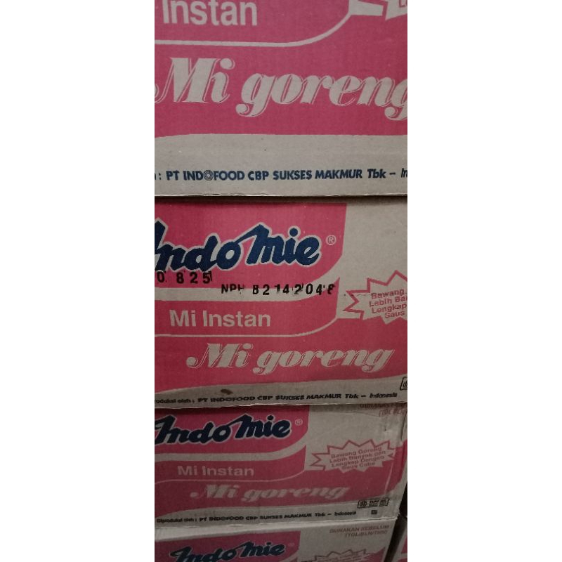 

1 karton - Indomie Goreng/Ayambawang/Soto