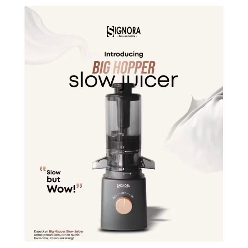 Slow Juicer Big Hopper Signora  - Slow Juicer Mini Signora Big Mouth - Slow Juicer - Signora