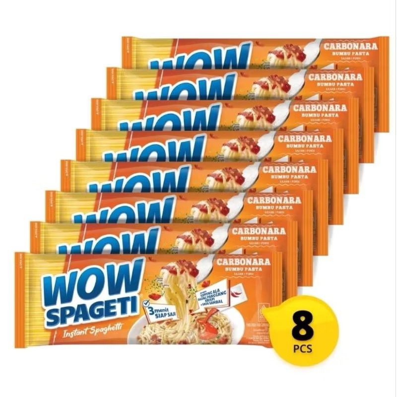 

Wow Spageti Instan isi 8