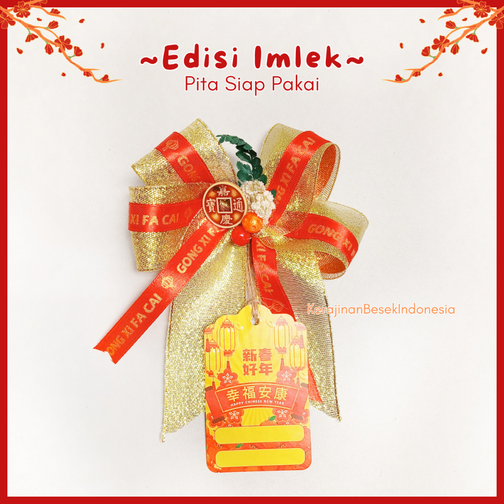

READY STOCK PITA IMLEK CNY 2025 & SANGJIT BONUS HANG TAG SHIO ULAR premium hampers parsel gongxi fu murah kue keranjang