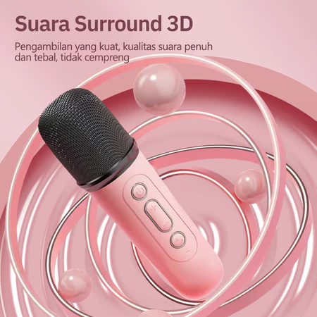 HOT DEALS [COD] Speaker Bluetooth Karaoke 2 Microphone Set Salon Bluetooth Speaker Karaoke Mini