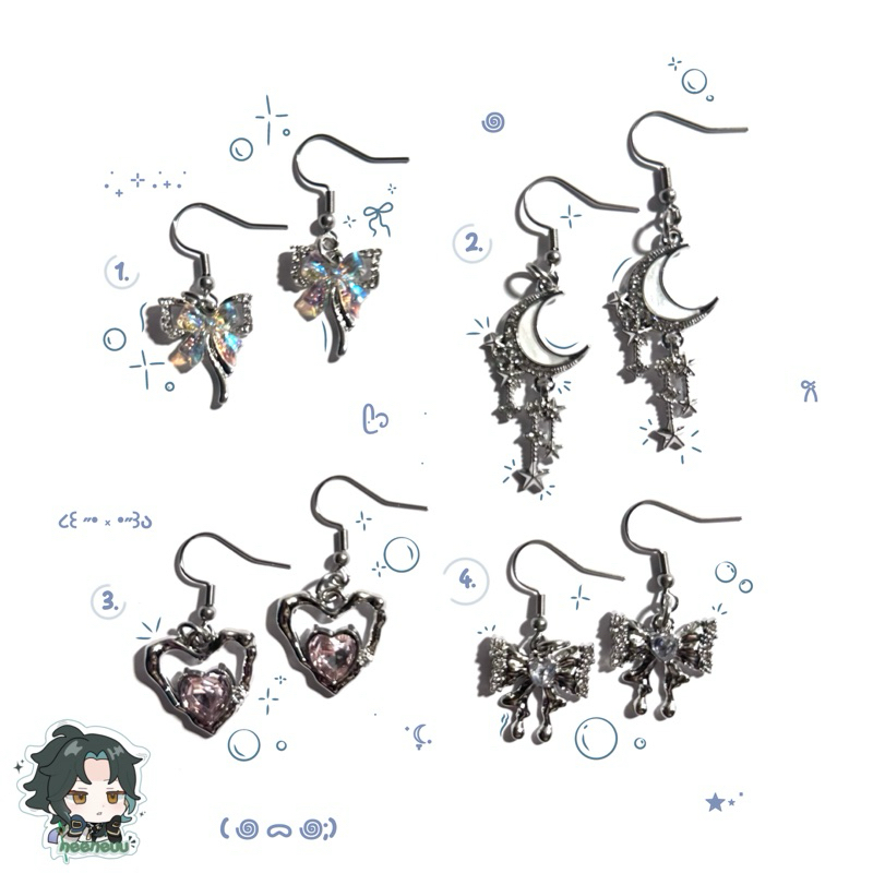 Elaine earrings By Neeneuu | y2k | aesthetic | cute | anting | beads |