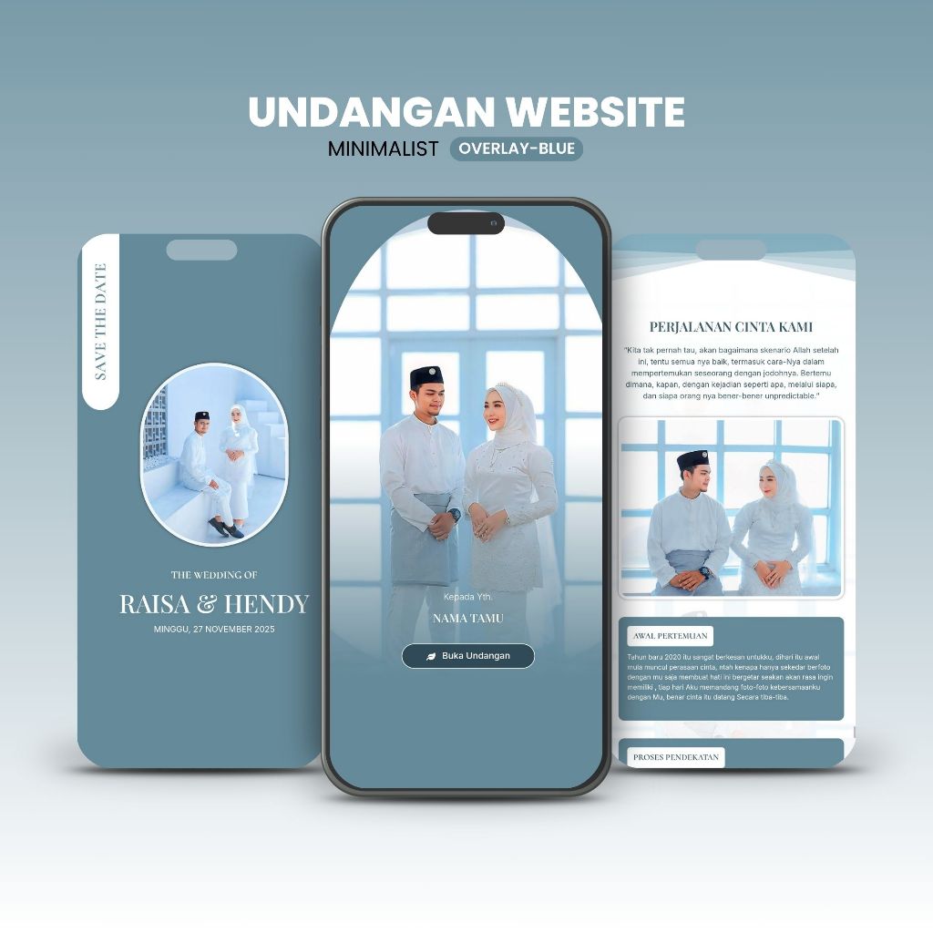Undangan Digital Pernikahan Tema Minimalist dan Elegant Undangan Website Modern