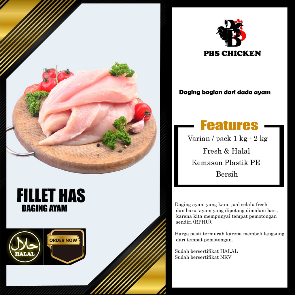 

FILLET HAS AYAM FRESH MURAH