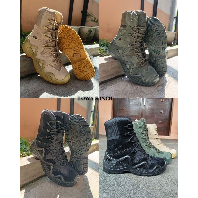 SEPATU PDL LOWA HIJAU, HITAM, CREAM