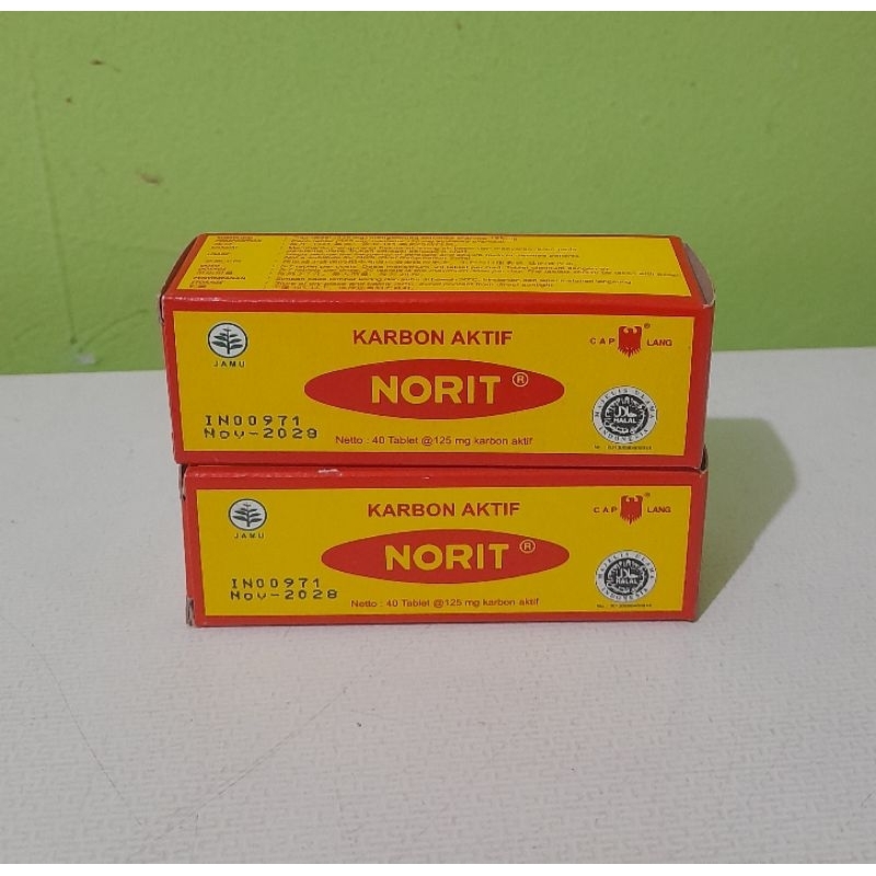 

NORIT karbon aktif 125mg | (isi 40 tablet)untuk mengatasi keracunan pada pencernaan