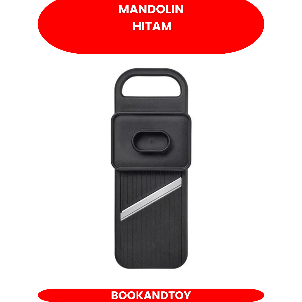 Alat Parutan Tipis Stainless Steel Slicer Mandolin Hitam