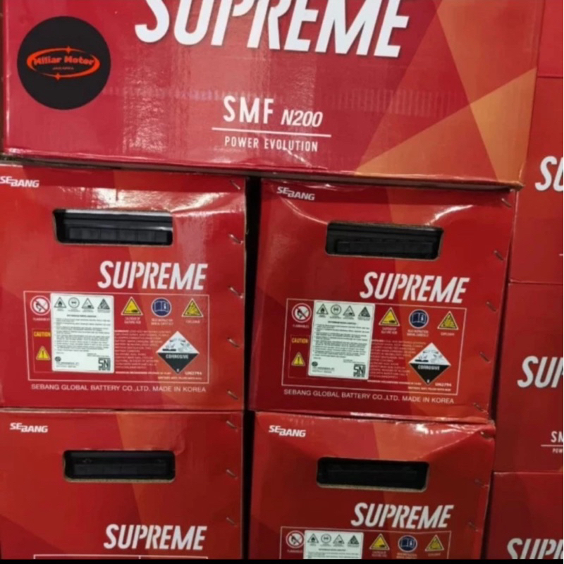 Aki Kering Supreme N200 12V 200Ah Genset Kapal Alat Berat