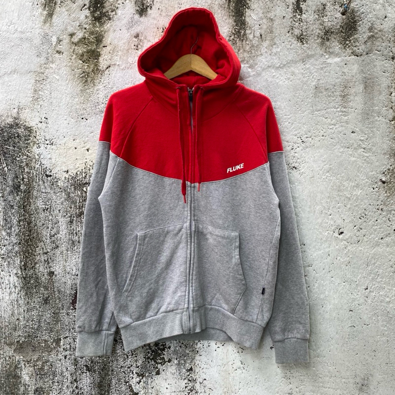 Ziphoodie Fluke - Size S fit M - Jaket Zipper hoodie