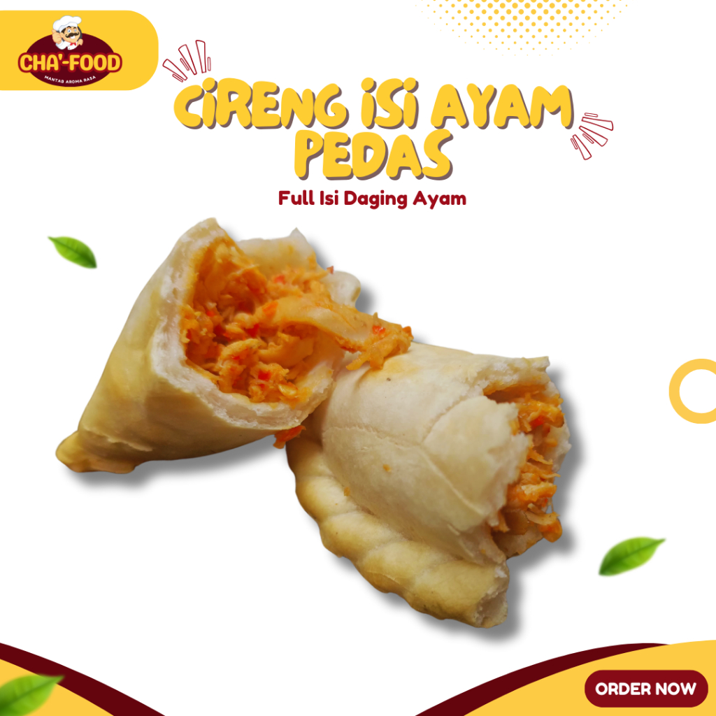 

Cireng Isi Ayam Pedas Isi 4 Pcs