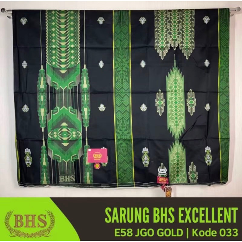 Sarung BHS Excellent Gold Motif E58 JGO Sarung BHS Jacquard Excellent Gold