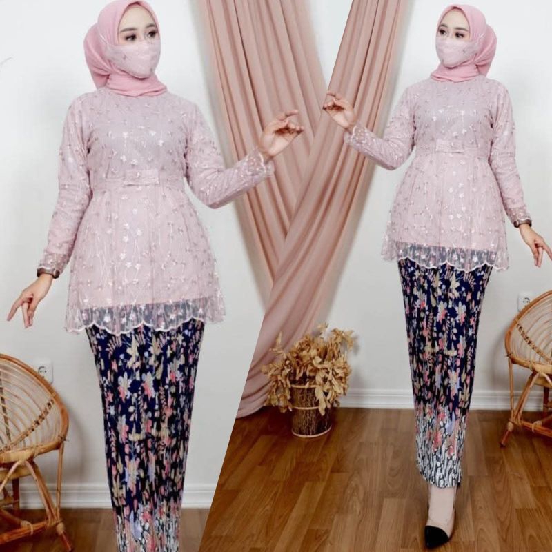 Kebaya Cantika - Kebaya Modern - Set Kebaya Wisuda Elegan Simpel dan Mewah