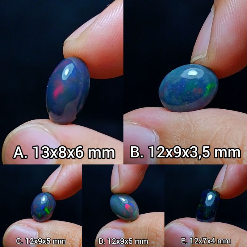 Batu Kalimaya Afrika Natural/ Losstune Kalimaya Opal Ethiopia / Opal Afrika Jarong Multicolor/ Kalim