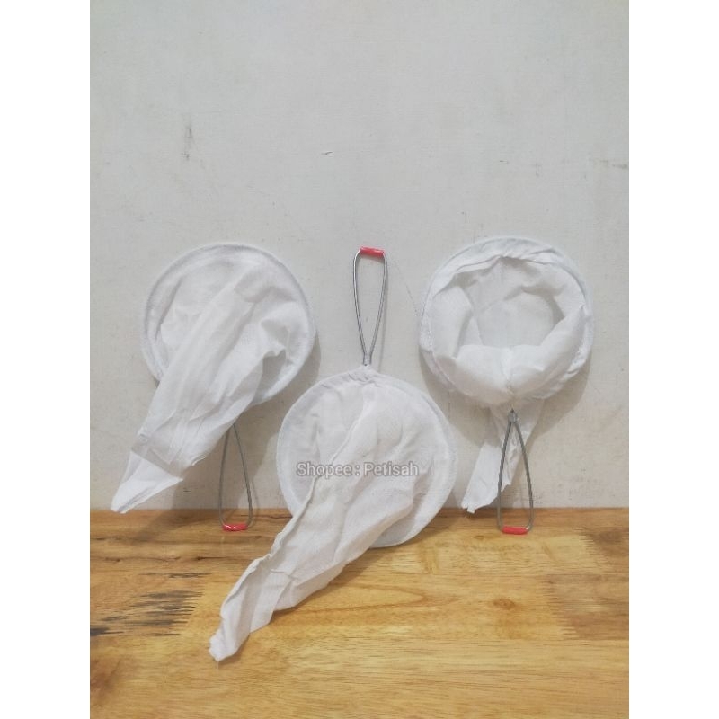 Saringan Kain Serbaguna 15cm / Saringan Kain Kopi / Saringan Teh Kain / Saringan Teh Tarik / Saringa