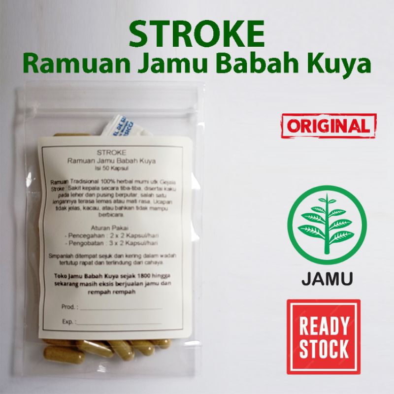 Stroke Ramuan Jamu Toko Babah Kuya Original