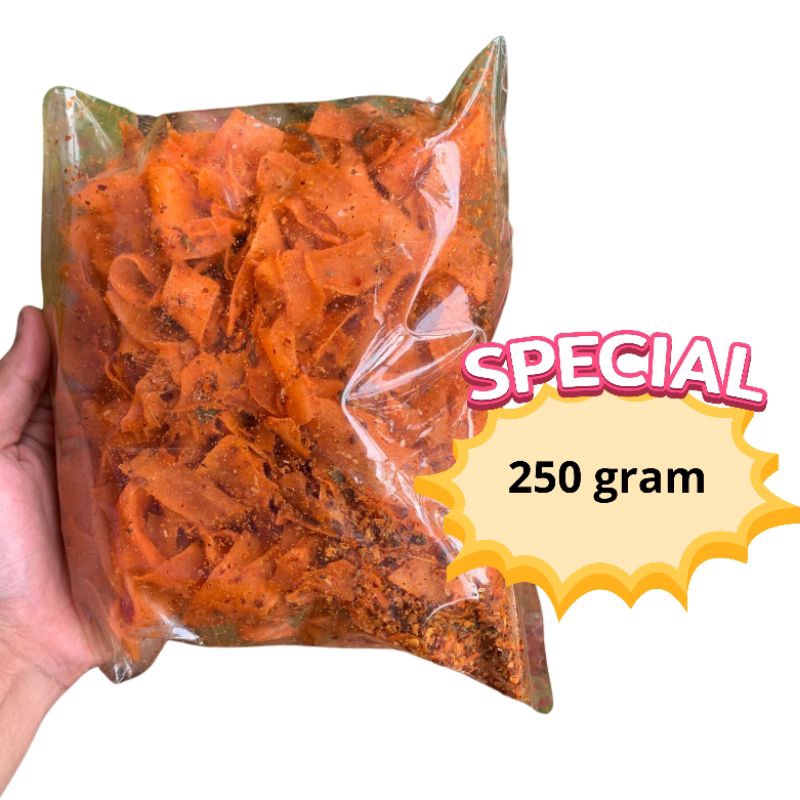 

KRIPSET 250 GRAM - keripik singkong pedas renyah gurih