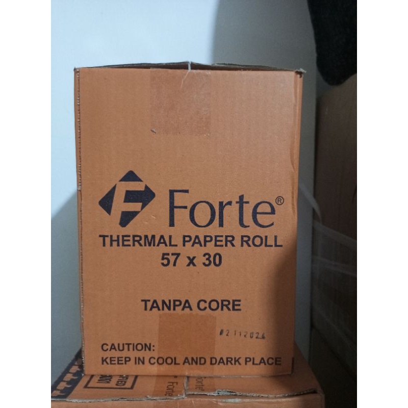 

Kertas Thermal Struk Kasir 57×30mm Forte / EDC Printer Bluetooth Tanpa Core