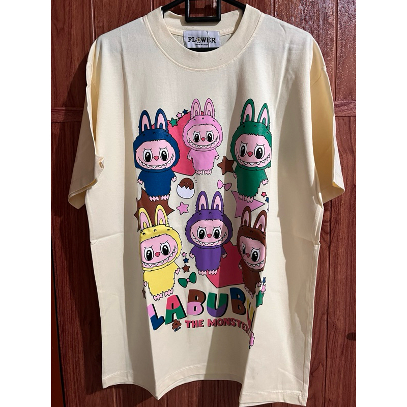 TERMURAH READY STOCK BAJU BANGKOK KAOS IMPORT POP MART LABUBU THE MONSTER MERK FLOWER / BAJU BKK ORI