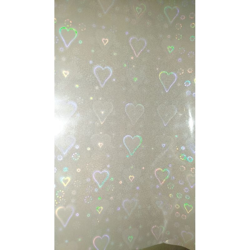 Laminasi Dingin Hologram Love untuk Keychain Akrilik