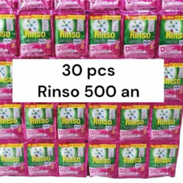 30 pcs rinso cair 500an - rinso cair+molto promo