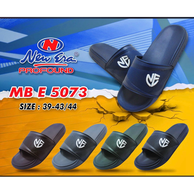 SANDAL SLOP KARET SLIP ON PRIA NEW ERA MB E 5073 ORIGINAL BY NEW ERA Shoes Sendal Selop
