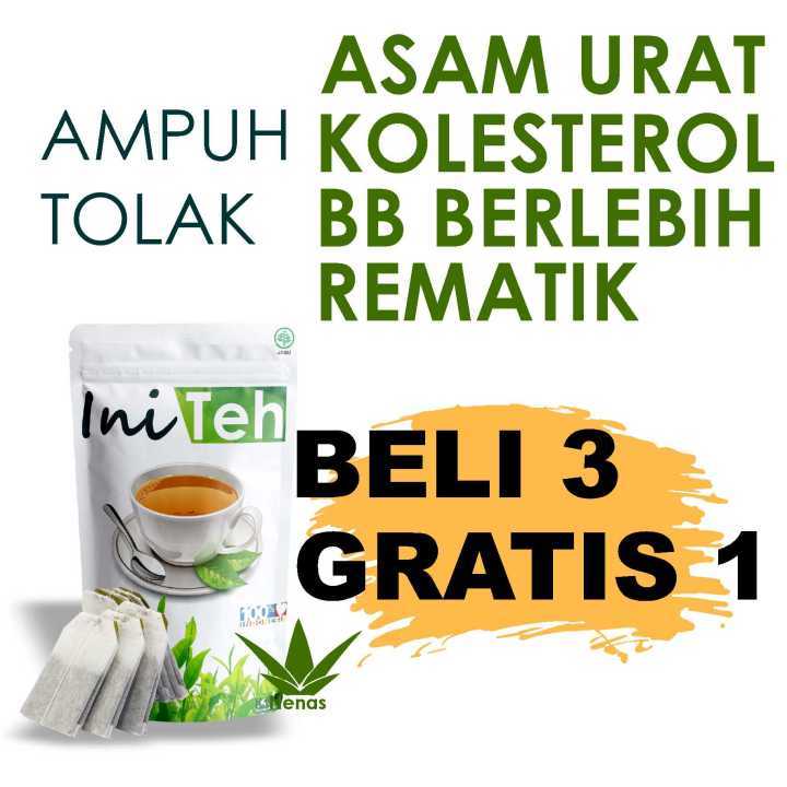 

BELI 3 GRATIS 1 !!! INI TEH Ampuh Tolak Asam Urat, Kolesterol, BB Berlebih, Rematik