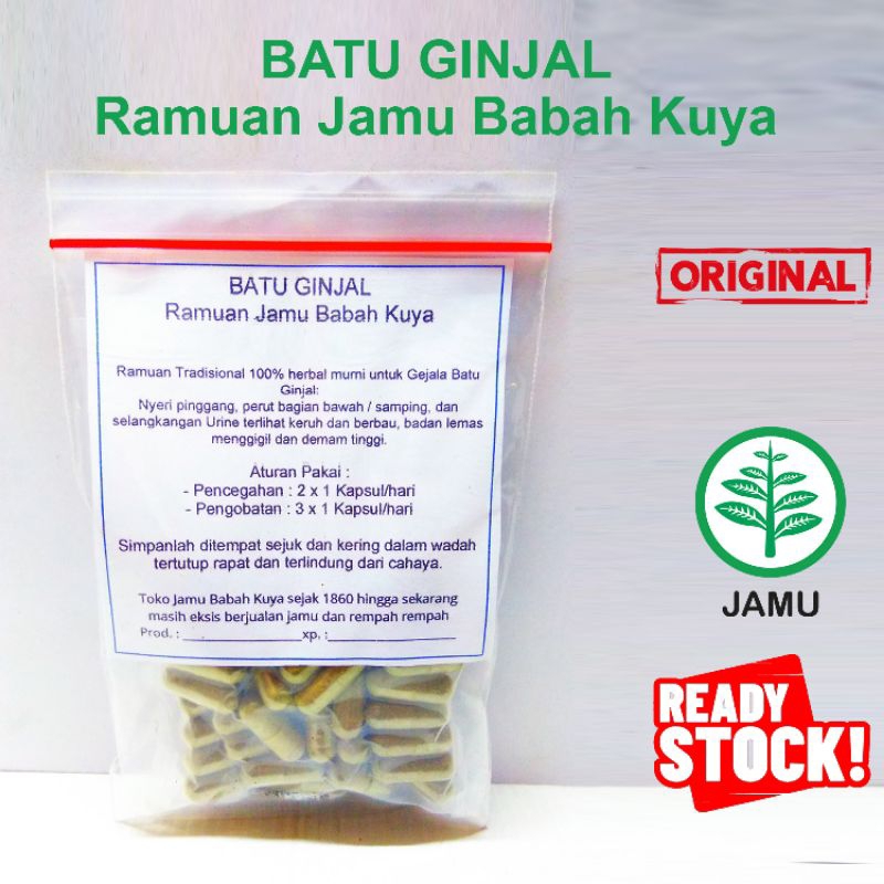 Batu Ginjal Ramuan Jamu Toko Babah Kuya nyeri pinggang urine keruh