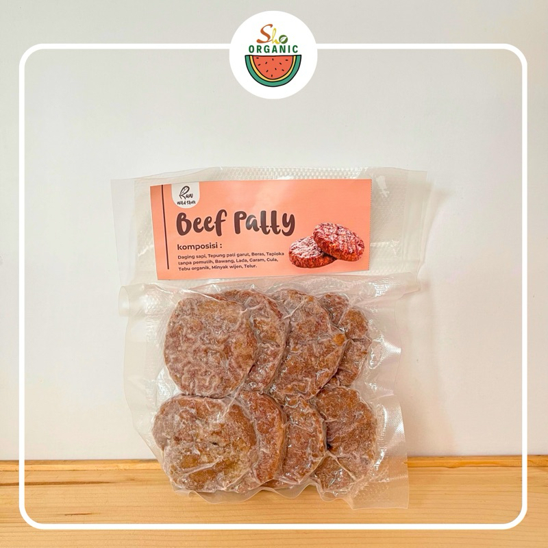 

Beef Patty Tanpa Zat Aditif Gluten free - Raw Wild store