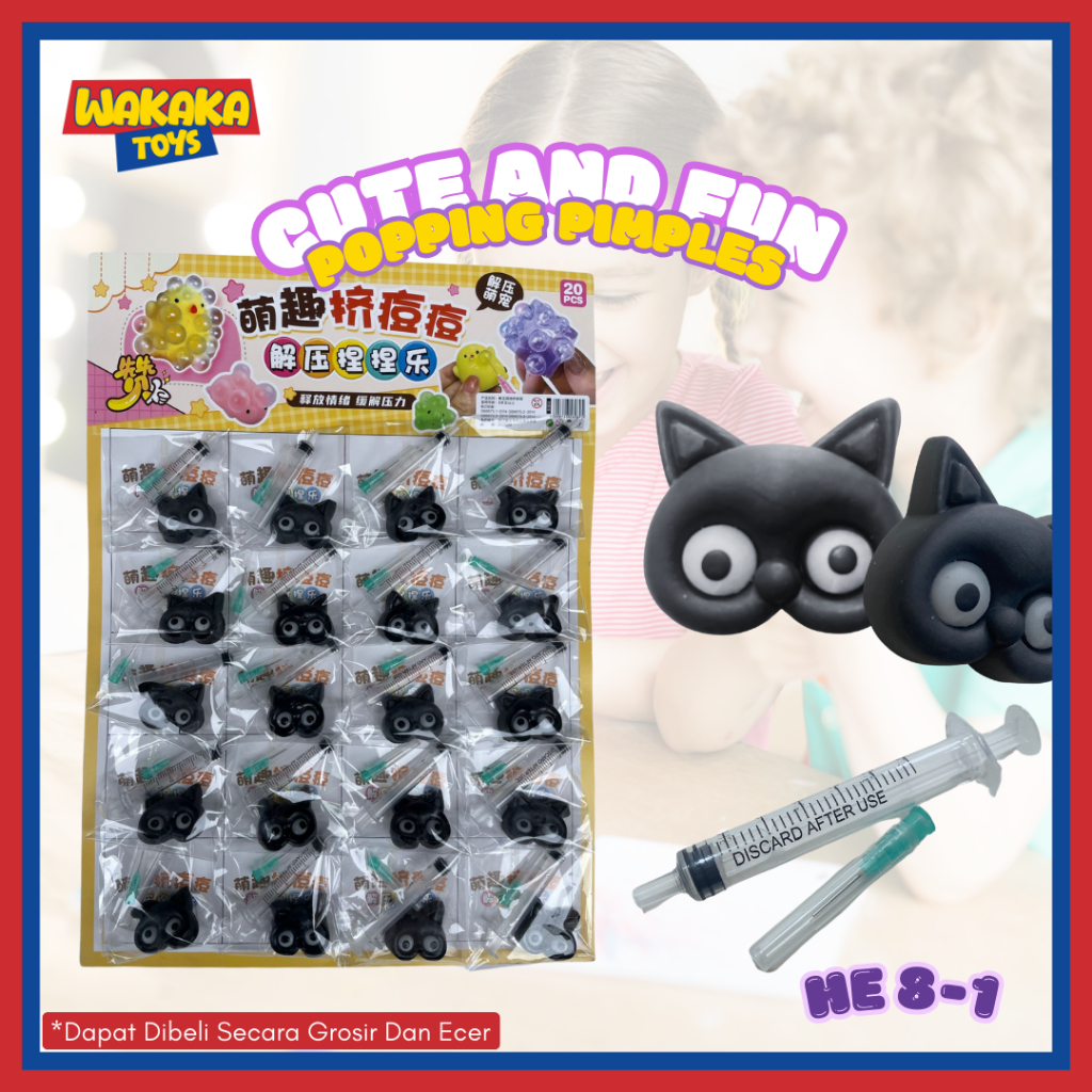 WAKAKA TOYS Mainan Suntikan Squishy Anak / Mainan Squishi Suntikan HA 8-1