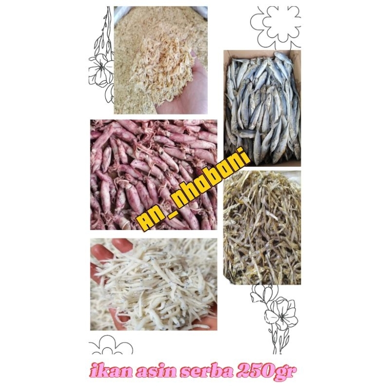 

IKAN ASIN SEGAR DAN FRES SERBA 250GR MURAH MERIAH PENUH DISKON SAAT LIVE