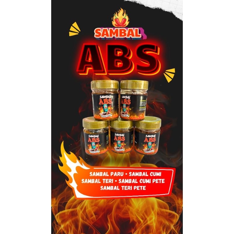 

Sambal Lawuh ABS - Sambal Pete - Sambal Paru - Sambal Cumi - Sambal Teri Pete - Sambal Cumi Pete 125gram