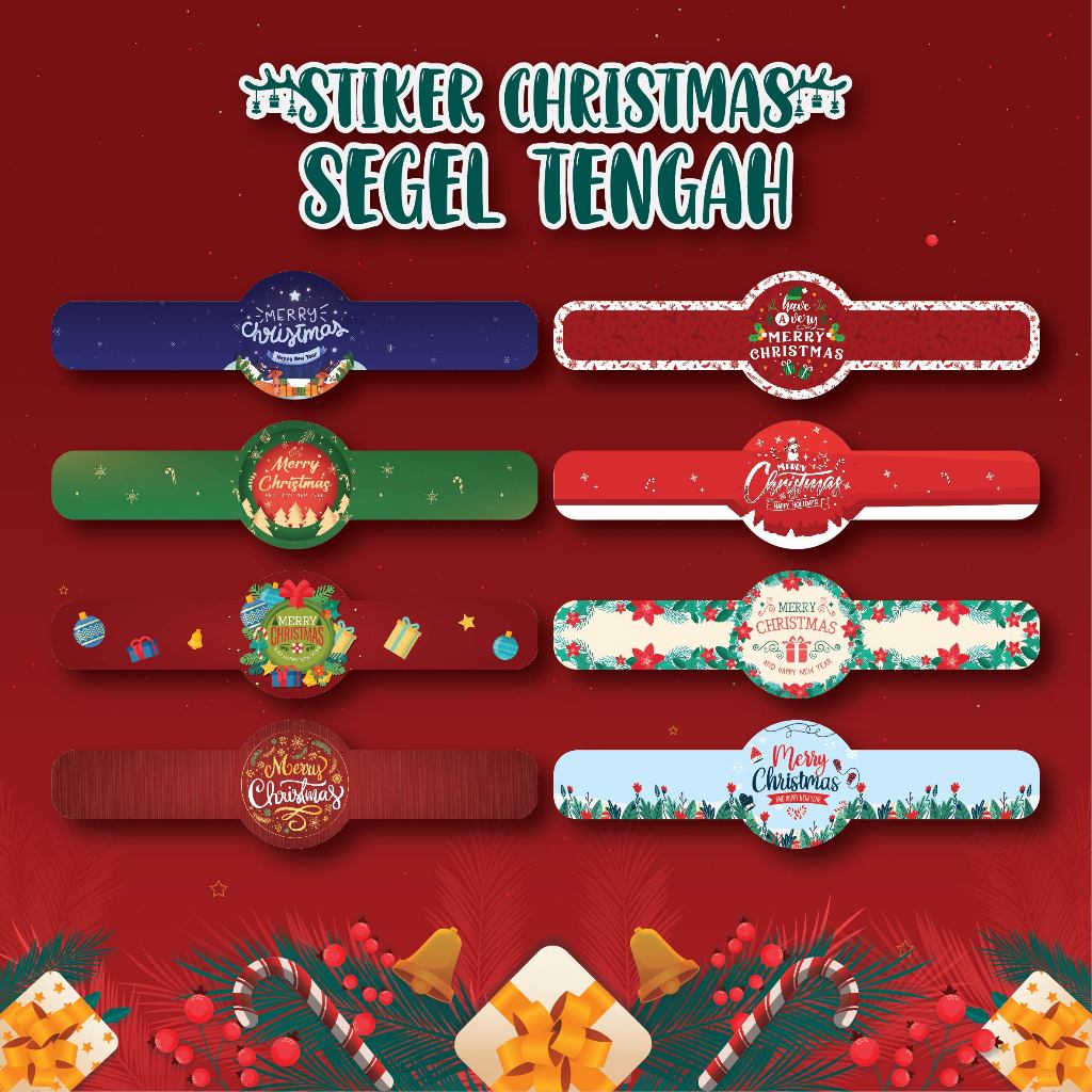 

10PCS STIKER SEGEL TENGAH NATAL MERRY CHRISTMAS & HAPPY NEW YEAR 2025 | STIKER CHINESE NEW YEAR